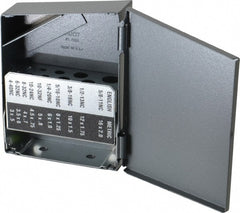 Huot - #4-40 to 5/8-11 Tap Storage - 3-1/4" Wide x 4-1/2" Deep x 1" High, Steel - Exact Tooling