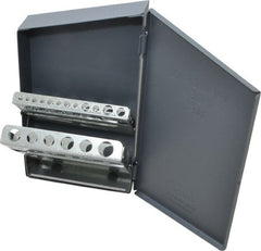 Huot - #6-40 to 1/2-20 UNF Tap Storage - 4" Wide x 7" Deep x 1-1/4" High, Steel - Exact Tooling