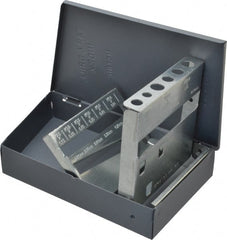 Huot - M2.5x0.45 to M12x1.75 Metric Coarse Tap Storage - 4" Wide x 7" Deep x 1-1/4" High, Steel - Exact Tooling