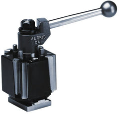 Aloris - Series BXA Tool Post Holder & Set for 0 to 15" Lathe Swing - 7 Piece, Includes (2) Style 2-I Facing/Turning/Boring Holder, Mounting Wrench, Style 1-I Turning/Facing Holder, Style 77-I Cutoff Holder, T-Nut Blank, Tool Post - Exact Tooling