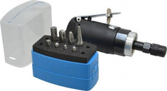 Florida Pneumatic - 9 Piece, 1/4" Shank Burr Set - Tungsten Carbide, Multiple Head Shapes, 14° Included Angle - Exact Tooling