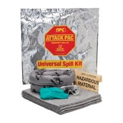 Brady SPC Sorbents - 7 Gal Capacity Universal Spill Kit - Foil - Exact Tooling