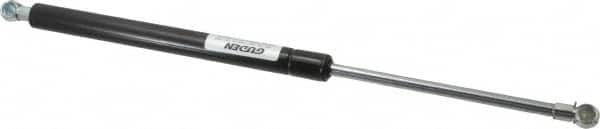 Value Collection - 0.32" Rod Diam, 0.75" Tube Diam, 60 Lb Capacity, Fixed Force Gas Spring - 15.25" Extended Length, 5" Stroke Length, Metal Socket, Black Nitride Piston - Exact Tooling