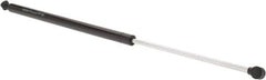 Value Collection - 0.39" Rod Diam, 0.87" Tube Diam, 150 Lb Capacity, Fixed Force Gas Spring - 27.8" Extended Length, 10" Stroke Length, Plastic Ball Socket, Black Nitride Piston - Exact Tooling