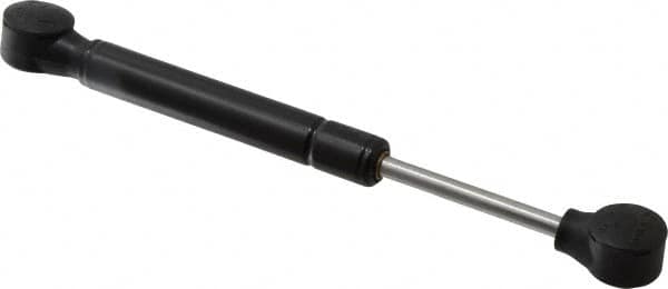 Value Collection - 0.24" Rod Diam, 0.59" Tube Diam, 60 Lb Capacity, Fixed Force Gas Spring - 7.5" Extended Length, 2" Stroke Length, Plastic Ball Socket, Black Nitride Piston - Exact Tooling