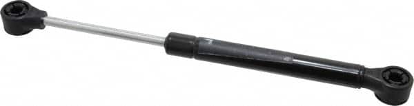 Value Collection - 0.24" Rod Diam, 0.59" Tube Diam, 40 Lb Capacity, Fixed Force Gas Spring - 9.6" Extended Length, 3.15" Stroke Length, Plastic Ball Socket, Black Nitride Piston - Exact Tooling