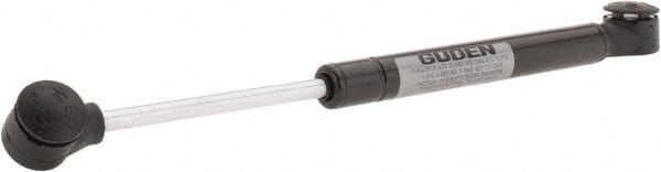 Value Collection - 0.24" Rod Diam, 0.59" Tube Diam, 100 Lb Capacity, Fixed Force Gas Spring - 9.6" Extended Length, 3.15" Stroke Length, Plastic Ball Socket, Black Nitride Piston - Exact Tooling