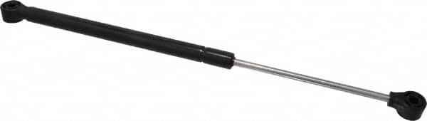 Value Collection - 0.24" Rod Diam, 0.59" Tube Diam, 20 Lb Capacity, Fixed Force Gas Spring - 14.5" Extended Length, 5" Stroke Length, Plastic Ball Socket, Black Nitride Piston - Exact Tooling