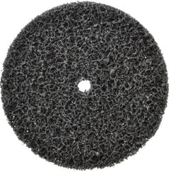 3M - 6" Very Coarse Grade Silicon Carbide Deburring Disc - 1/2" Center Hole, Arbor Connection, Black, 4,000 Max RPM - Exact Tooling
