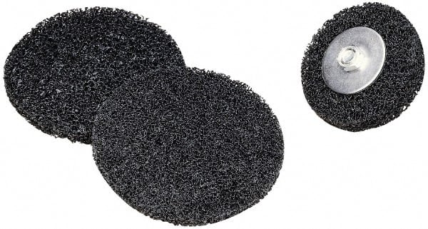 3M - 6" Very Coarse Grade Silicon Carbide Deburring Disc - Arbor Connection, Black, 4,000 Max RPM - Exact Tooling