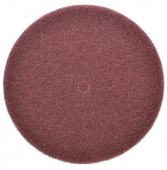 3M - 8" Very Fine Grade Aluminum Oxide Deburring Disc - 1/2" Center Hole, Arbor Connection, Maroon, 3,000 Max RPM - Exact Tooling