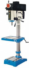 Vectrax - 20" Swing, Variable Speed Pulley Drill Press - Variable Speed, 1-1/2 hp, Single Phase - Exact Tooling