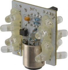 Eaton Cutler-Hammer - LED Lamp, Red, Steady, Stackable Tower Light Module - 24 VAC/VDC, 47 Milliamp, IP65 Ingress Rating, 4, 13, 4X NEMA Rated, Base Mount - Exact Tooling