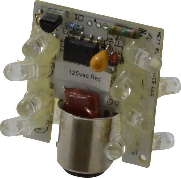 Eaton Cutler-Hammer - LED Lamp, Red, Steady, Stackable Tower Light Module - 120 VAC/VDC, 24 Milliamp, IP65 Ingress Rating, 4, 13, 4X NEMA Rated, Base Mount - Exact Tooling