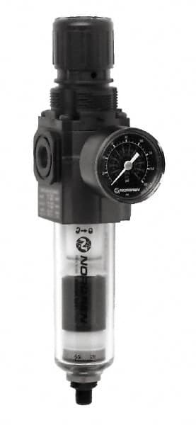 Norgren - 1/4" NPT Port Compact 1 Piece Filter/Regulator FRL Unit - Exact Tooling