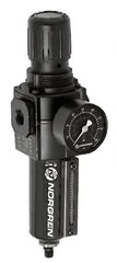 Norgren - 3/8 NPT Standard 1 Pc Filter/Regulator FRL Unit with Sight Glass & Pressure Gauge - Exact Tooling