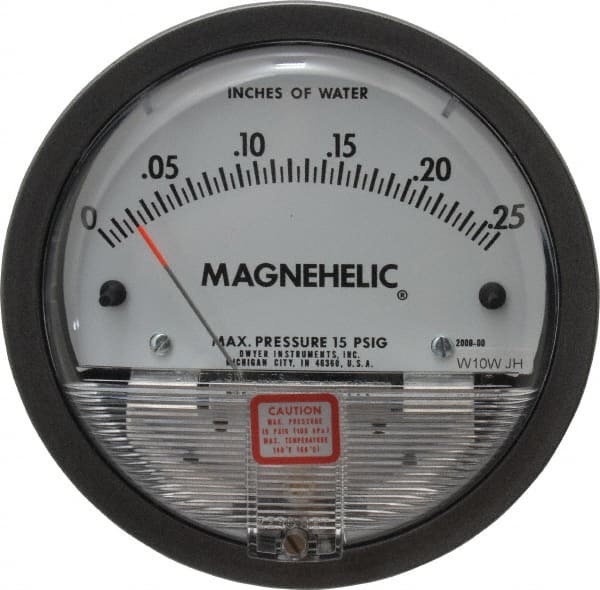 Dwyer - 15 Max psi, 4% Accuracy, NPT Thread Air Filter Kit - 1/8 Inch Thread, 1/4 Inch Water Column, 140°F Max - Exact Tooling