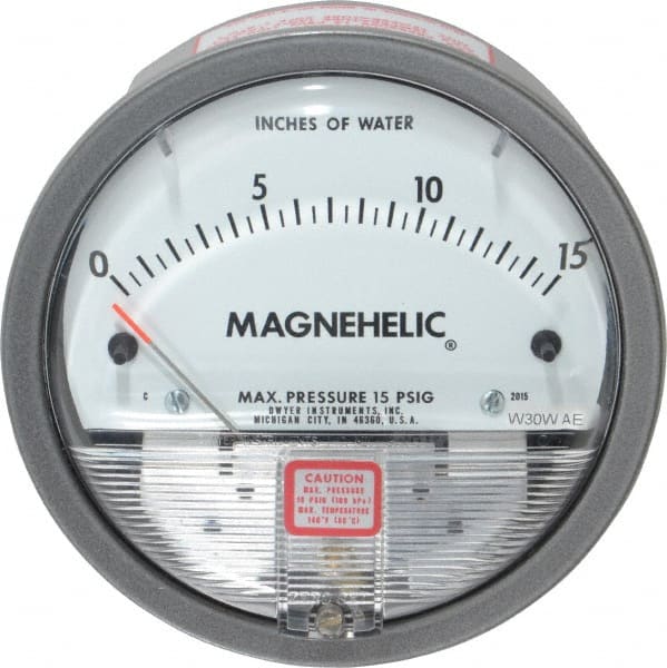 Dwyer - 15 Max psi, 2% Accuracy, NPT Thread Air Filter Kit - 1/8 Inch Thread, 15 Inch Water Column, 140°F Max - Exact Tooling