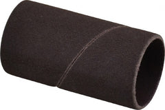 Made in USA - 120 Grit Aluminum Oxide Coated Spiral Band - 1" Diam x 2" Wide, Fine Grade - Exact Tooling