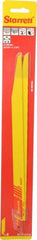 Starrett - 12" Long x 3/4" Thick, Bi-Metal Reciprocating Saw Blade - Tapered Profile, 10 to 14 TPI, Toothed Edge, Universal Shank - Exact Tooling
