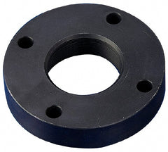 Keystone Threaded Products - 0.562-18 Int Thread, 1/4 - 3/8" Bar Diam, 2.6" Flange OD x 0.53" Thickness Precision Acme Mounting Flange - 4 Mounting Holes, Black Oxide Finish, Carbon Steel - Exact Tooling