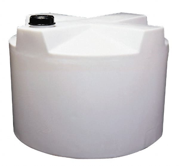 Made in USA - 220 Gallon Cylindrical Polyethylene Closed Top Tank - 63" High x 35" Diam - Exact Tooling