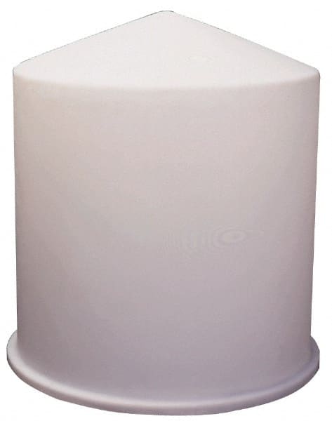Made in USA - 55 Gallon Conical Bottom Plastic Open Top Tank - 36" High x 22" Diam - Exact Tooling