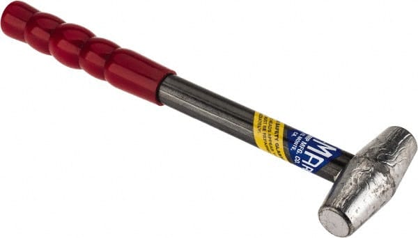 No-Mar - 1 Lb Head 3/4" Face Lead Hammer - Vinyl Handle - Exact Tooling