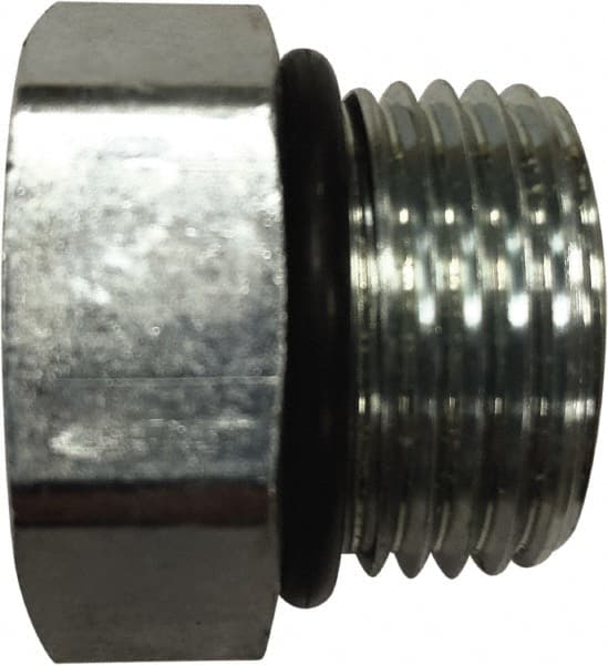Parker - 2-1/2 Male Thread, Steel Industrial Pipe Hex Head Plug - Male SAE-ORB, 2,000 psi - Exact Tooling
