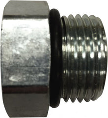 Parker - 2-1/2 Male Thread, Steel Industrial Pipe Hex Head Plug - Male SAE-ORB, 2,000 psi - Exact Tooling