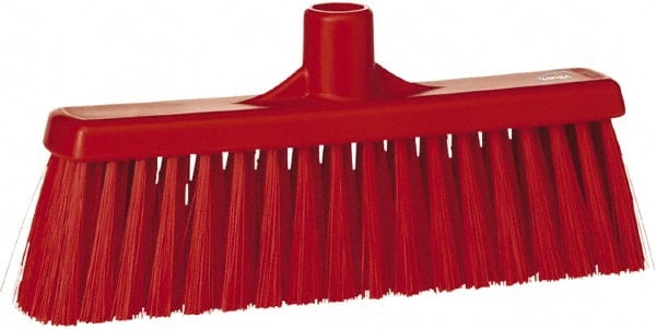 Vikan - 5-5/8" OAL Polyester Bristle Lobby Broom - 3" Bristle Length, 11" Wide - Exact Tooling