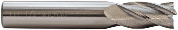 M.A. Ford - 5/16", 13/16" LOC, 5/16" Shank Diam, 2-1/2" OAL, 4 Flute, Solid Carbide Square End Mill - Single End, ALtima Blaze Finish, Spiral Flute, 30° Helix, Centercutting, Right Hand Cut, Right Hand Flute - Exact Tooling