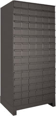 Durham - 90 Drawer, Small Parts Steel Storage Cabinet - 14" Deep x 35" Wide x 63" High - Exact Tooling