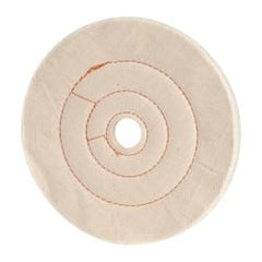 Dico - 8" Diam x 1/2" Thick Unmounted Buffing Wheel - Cushion Sewn, 1" Arbor Hole, Medium Density - Exact Tooling
