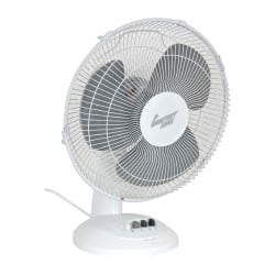 Comfort Zone - 12" Blade, 210 Max CFM, Table Fan - 0.31 Amps, 120 Volts, 3 Speed - Exact Tooling