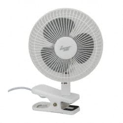 Comfort Zone - 6" Blade, 55 Max CFM, Clip Fan - 0.125 Amps, 115 Volts, 2 Speed - Exact Tooling