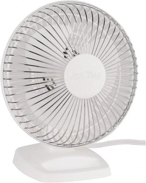 Air King - 6" Blade, 191 Max CFM, Desk Fan - 0.19/0.14 Amps, 120 Volts, 2 Speed - Exact Tooling