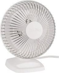 Air King - 6" Blade, 191 Max CFM, Desk Fan - 0.19/0.14 Amps, 120 Volts, 2 Speed - Exact Tooling