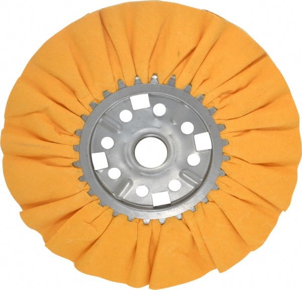 Divine Brothers - 12" Diam x 1/2" Thick Unmounted Buffing Wheel - Ventilated Bias Cut, 1-1/4" Arbor Hole - Exact Tooling