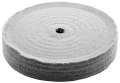 Divine Brothers - 12" Diam x 2" Thick Unmounted Buffing Wheel - Polishing Wheel, 3/4" Arbor Hole - Exact Tooling