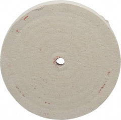 Divine Brothers - 6" Diam x 1" Thick Unmounted Buffing Wheel - Polishing Wheel, 1/2" Arbor Hole - Exact Tooling