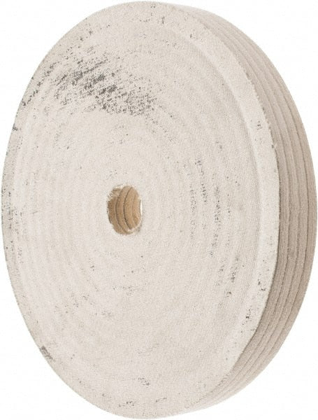 Divine Brothers - 10" Diam x 1" Thick Unmounted Buffing Wheel - Polishing Wheel, 1-1/4" Arbor Hole - Exact Tooling