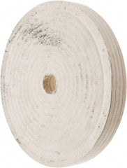 Divine Brothers - 10" Diam x 1" Thick Unmounted Buffing Wheel - Polishing Wheel, 1-1/4" Arbor Hole - Exact Tooling