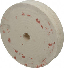 Divine Brothers - 10" Diam x 2" Thick Unmounted Buffing Wheel - Polishing Wheel, 1-1/4" Arbor Hole - Exact Tooling