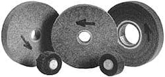 Made in USA - 8" Diam, 2" Face Width, 3" Center Hole, Medium Grade, Silicon Carbide Deburring Wheel - Convolute, Medium Grade, 2,500 RPM - Exact Tooling