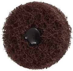 Standard Abrasives - 2" Diam, Medium Mounted Scrubber Buffing Wheel - 2 Ply, Medium Grade, 1/4" Shank Diam, 12,000 RPM - Exact Tooling