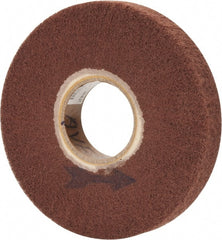 Made in USA - 6" Diam 220 Grit Aluminum Oxide Unmounted Flap Wheel - 2" Hole, 1" Wide, Density 7, Nonwoven, Grade Very Fine, 3,400 Max RPM - Exact Tooling