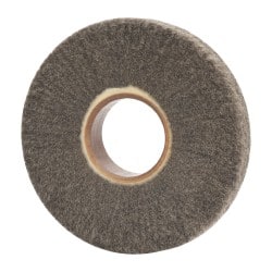 Made in USA - 6" Diam 220 Grit Silicon Carbide Unmounted Flap Wheel - 2" Hole, 1" Wide, Density 7, Nonwoven, Grade Very Fine, 3,400 Max RPM - Exact Tooling