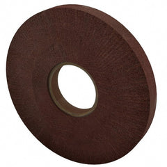 Made in USA - 8" Diam 220 Grit Aluminum Oxide Unmounted Flap Wheel - 3" Hole, 1" Wide, Density 7, Nonwoven, Grade Very Fine, 3,200 Max RPM - Exact Tooling