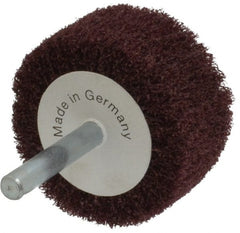 Value Collection - 2" Diam x 1" Face Width, Very Fine Aluminum Oxide Nonwoven Mounted Flap Wheel - 1/4" Shank Mount - Exact Tooling